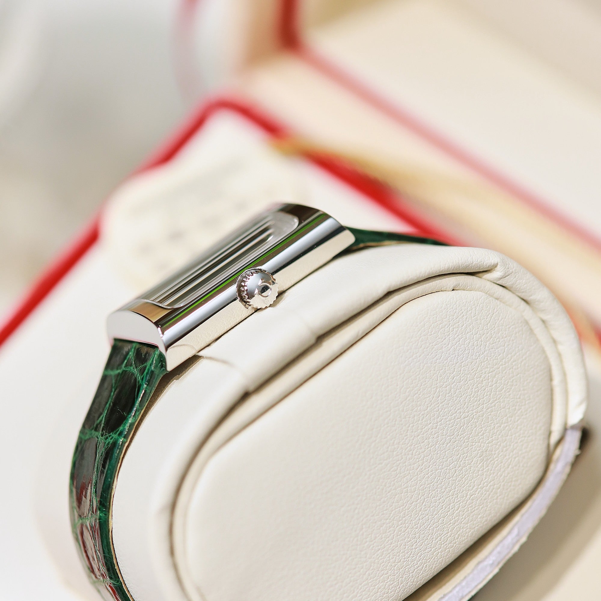Omega De Ville 26.12mm Silver Green Dial