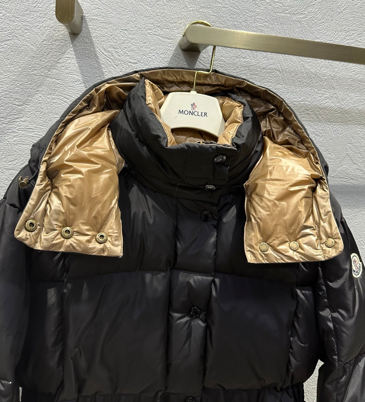MC 2025 Agneux Down Jacket Black Beige Polyamide