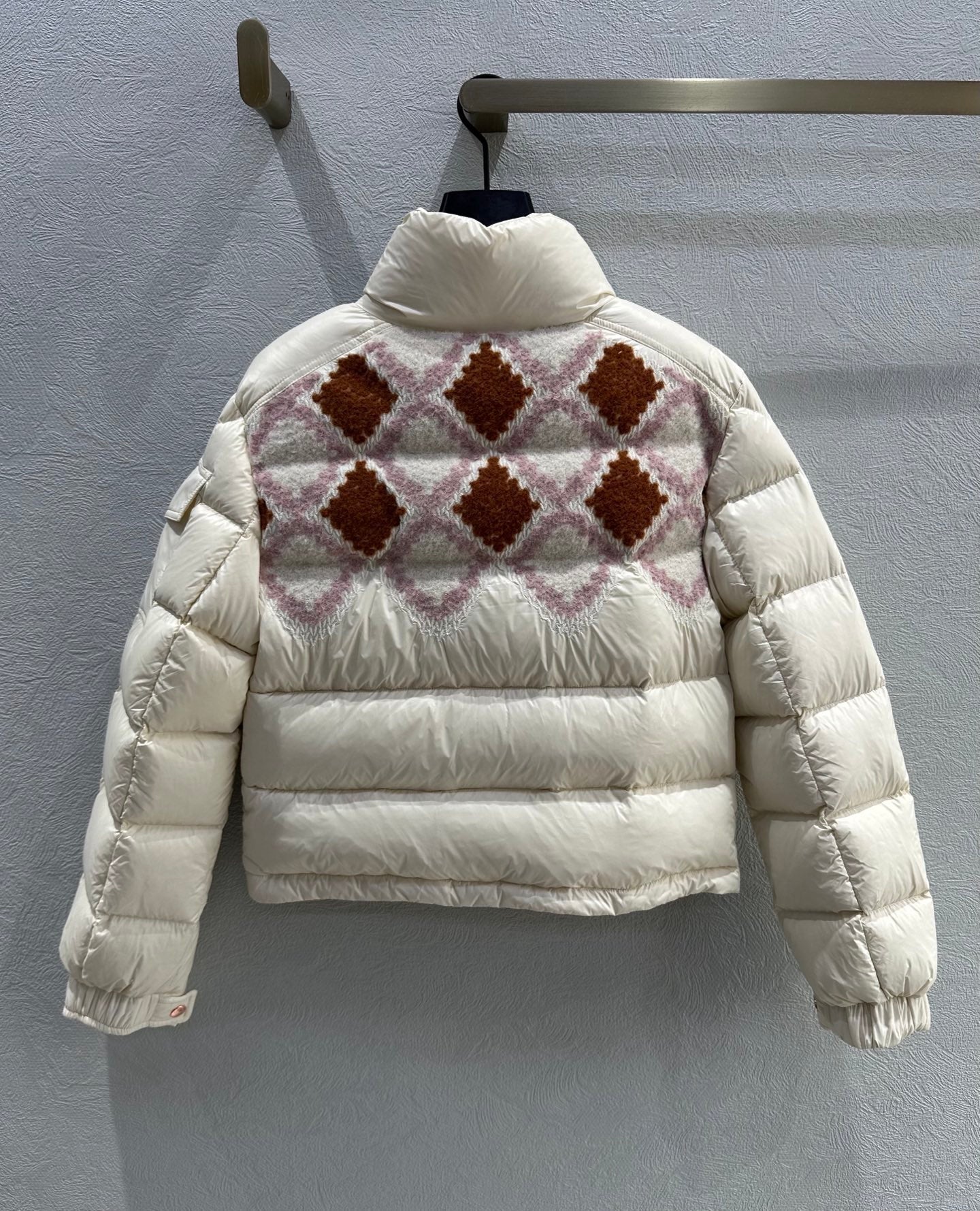 MC 2025 Megara Embroidered Down Jacket Cream Polyamide