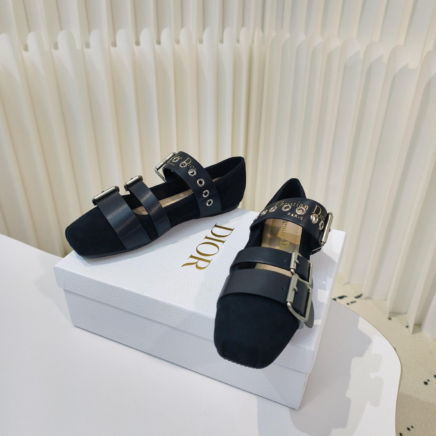 CD 25 Punk Ballet Flat  Calfskin and Suede 237991