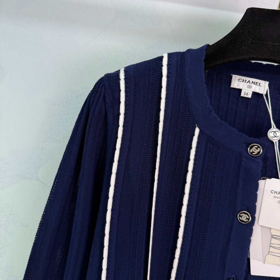 CC 25 Cardigan Navy Blue Wool 279172