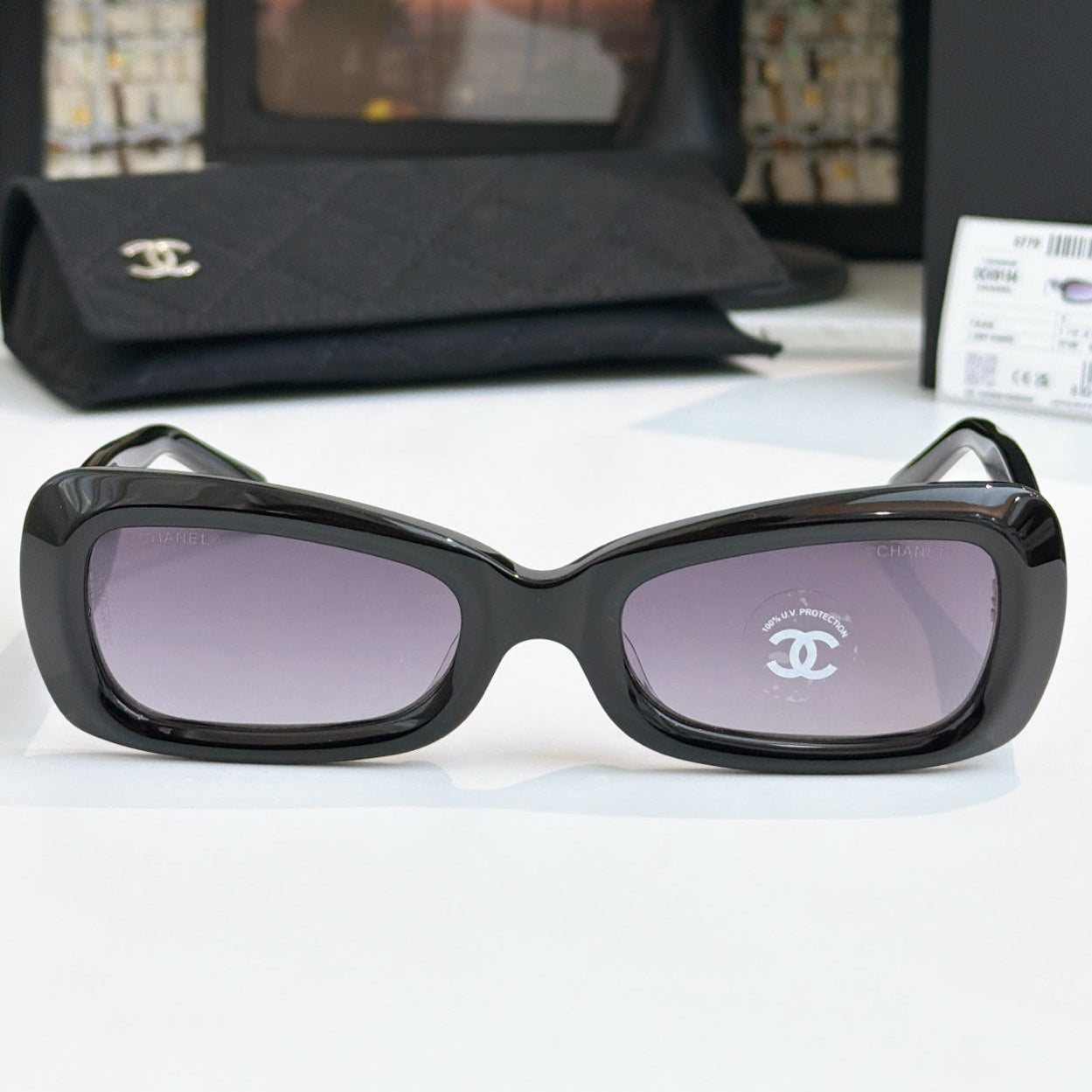 Chanel 2026 Butterfly Sunglasses Black Gradient Purple Acetate
