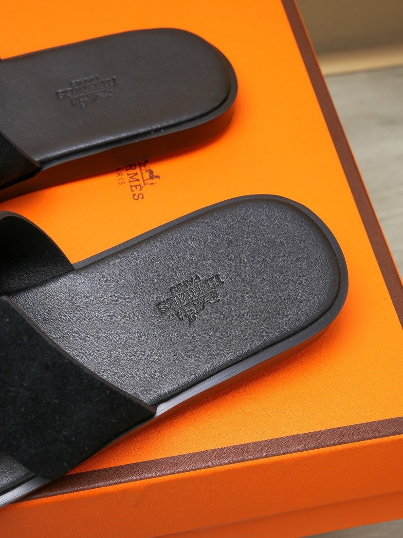 HM IZMIR SANDAL BLACK SUEDE