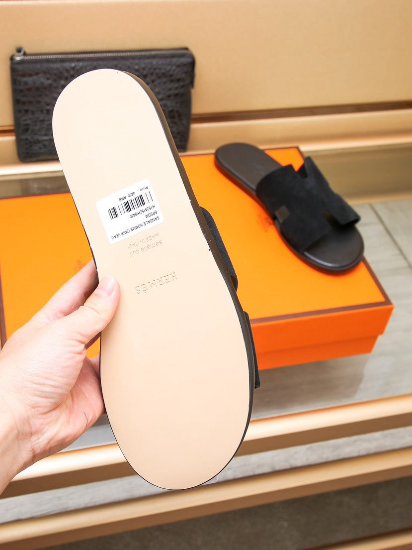 HM IZMIR SANDAL BLACK SUEDE