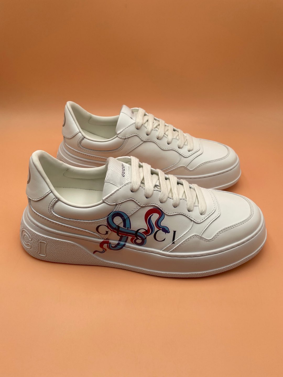 GG Men's  Sneaker White Cowhide 523543