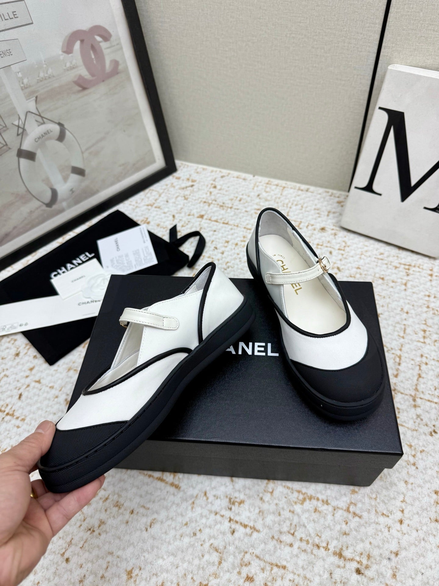 Chanel 2026 Coco Beach Mary Jane Shoes Synthetic Fabric Rubber 790967