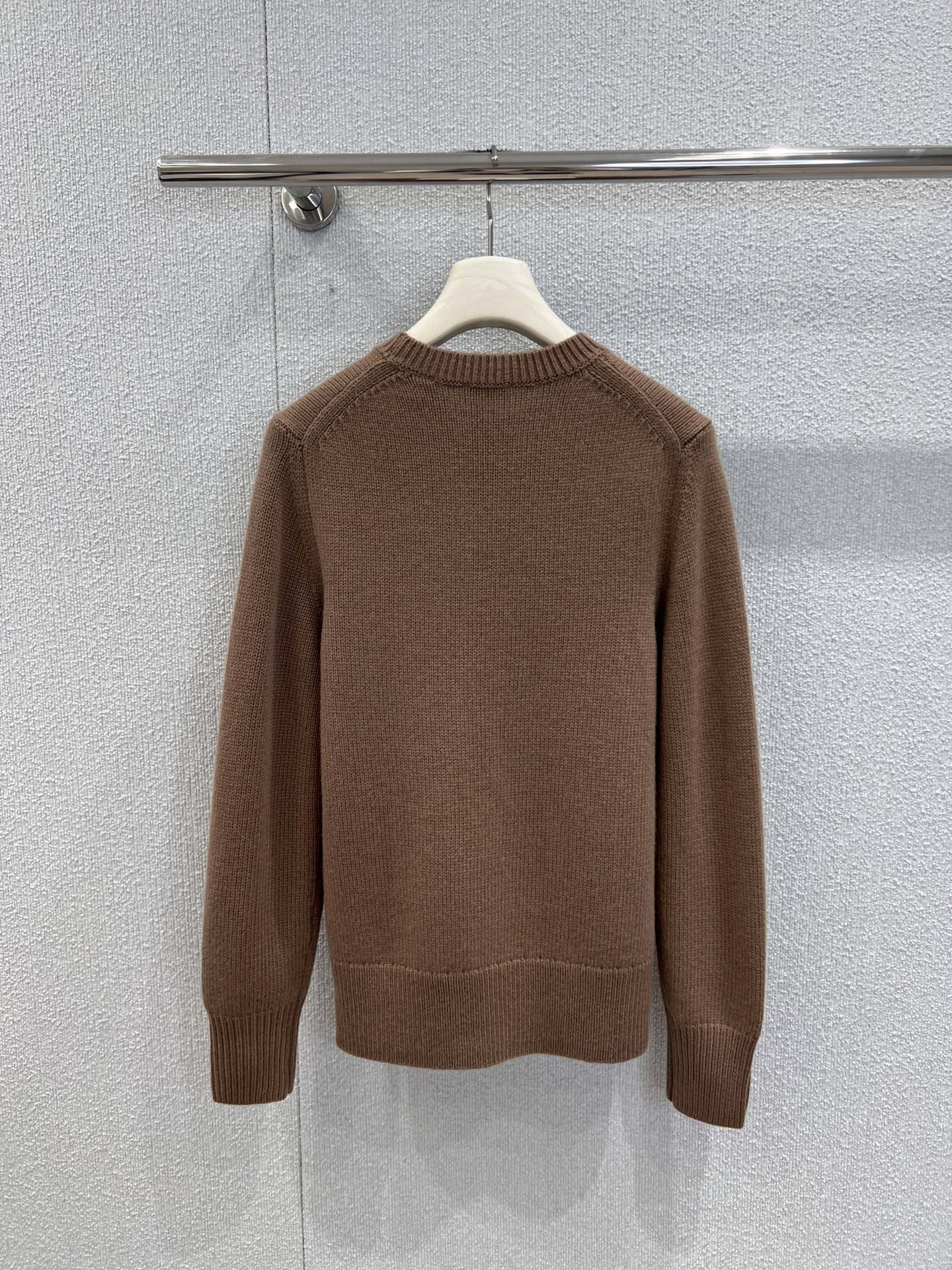 Burberry 25 Sweater Brown White Wool Cashmere
