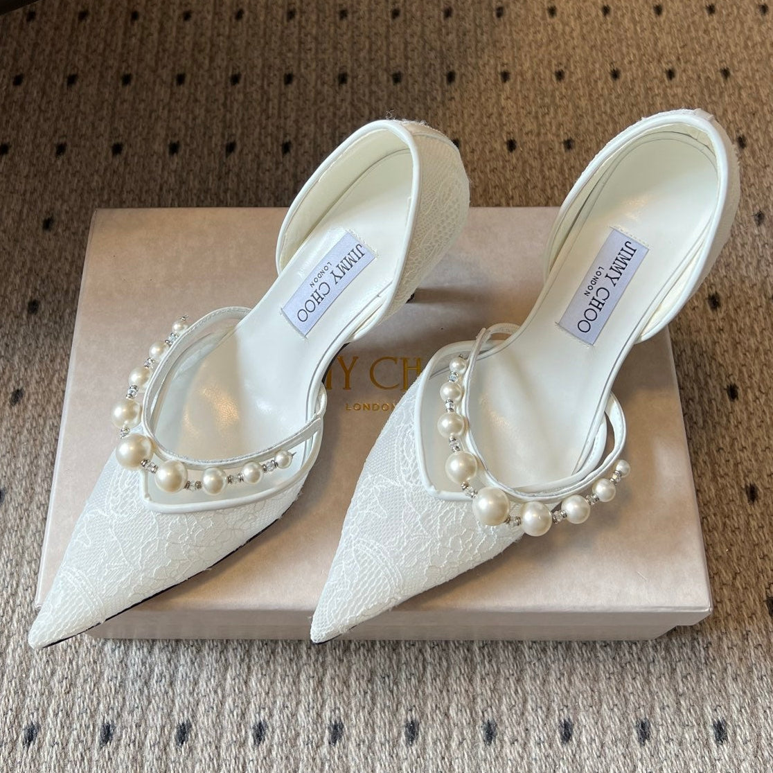 Jimmy Choo 2026 Aurelie Pumps 85mm Lace 933902