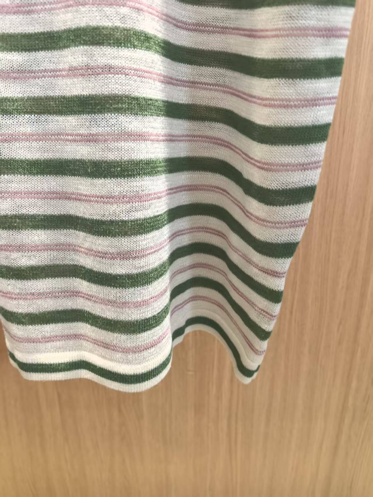 Chanel 2026 Striped Sleeveless Knit Vest Acrylic 387901