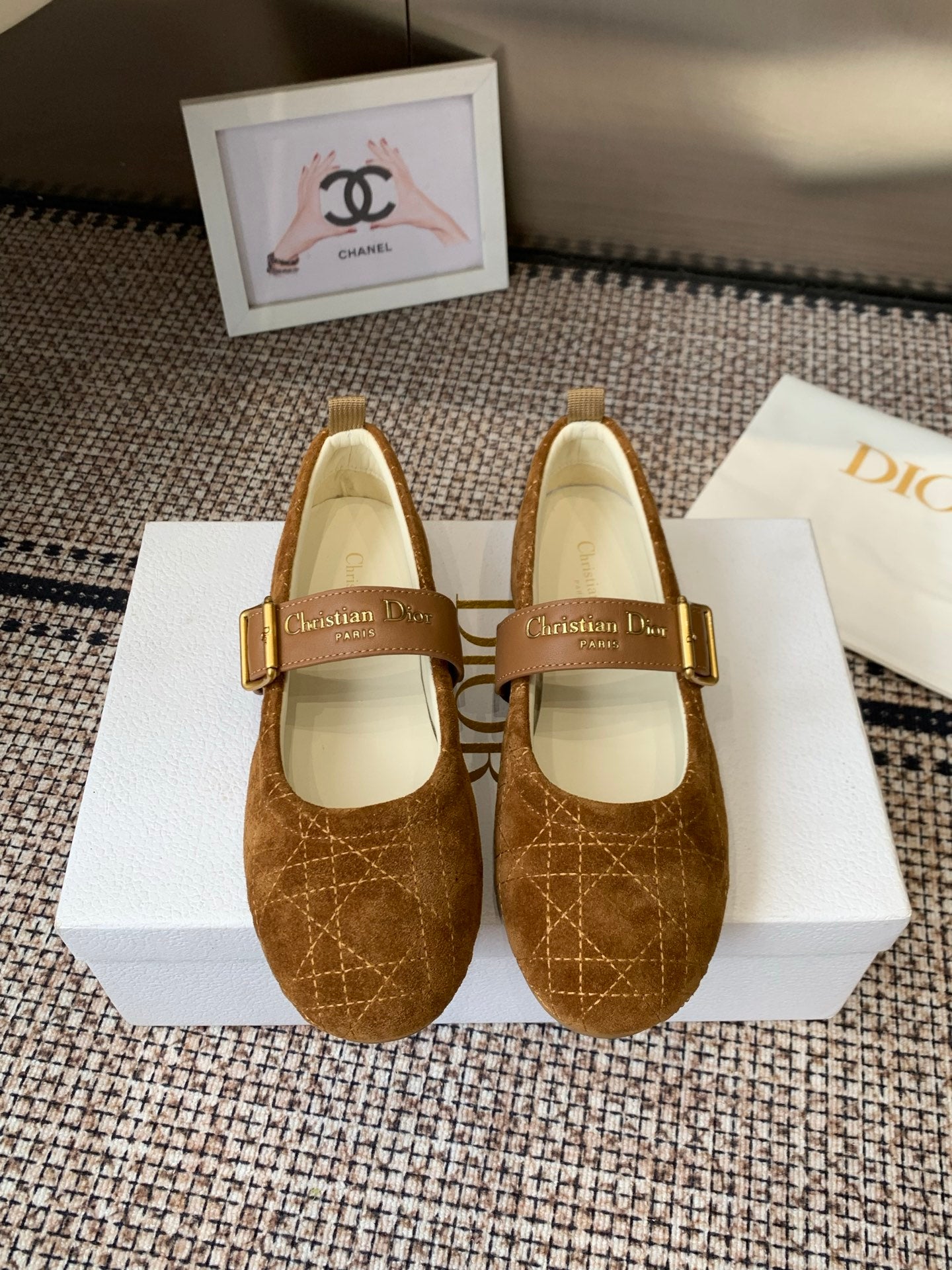 Dior 2026 Frost Ballet Flat Seude 224834