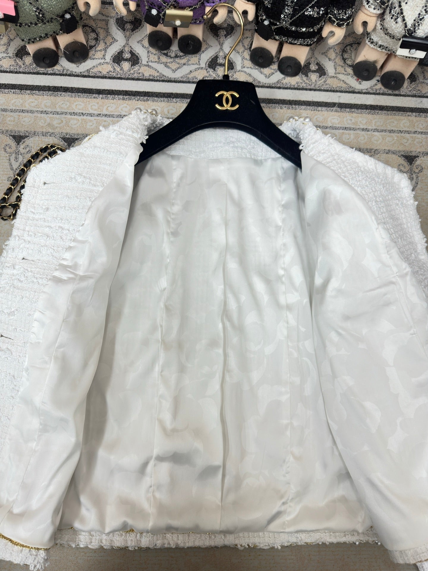 CC Jacket White Cotton Polyamide 237359