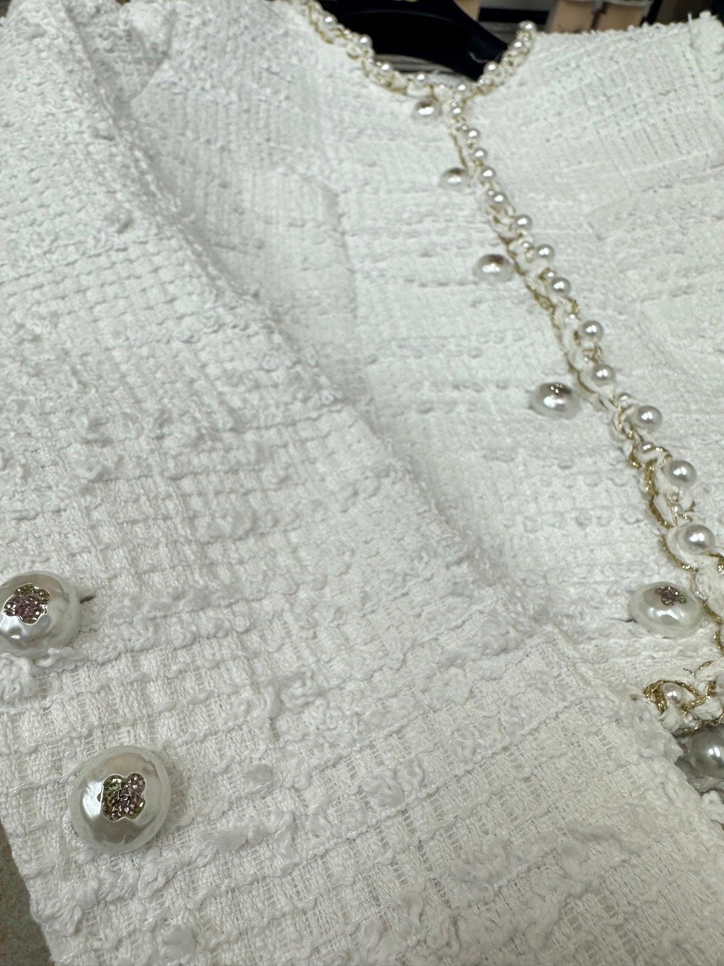 CC Jacket White Cotton Polyamide 237359