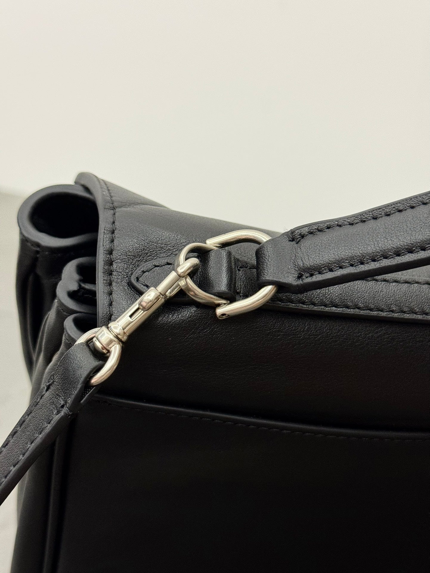 Balenciaga Small Rodeo Bag 29 Black Calfskin Sliver Hardware