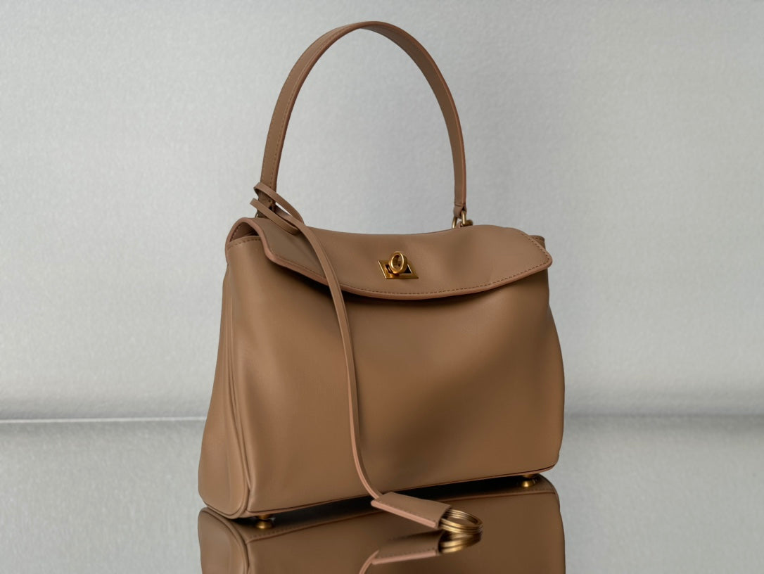 Balenciaga Small Bag 29 Rich Brown Calfskin Gold Hardware