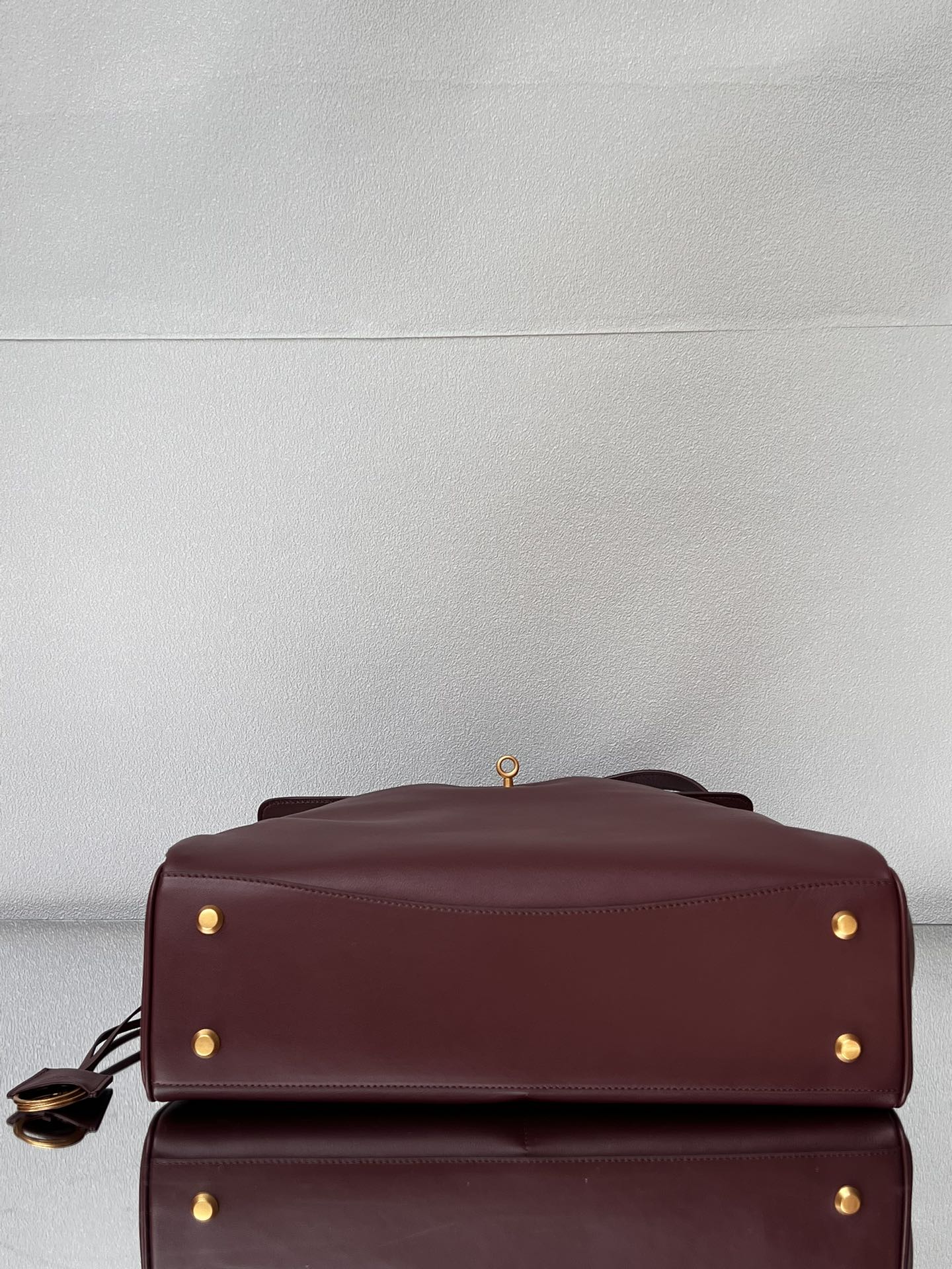 Balenciaga Large Bag 40 Burgyndy Calfskin Gold Hardware