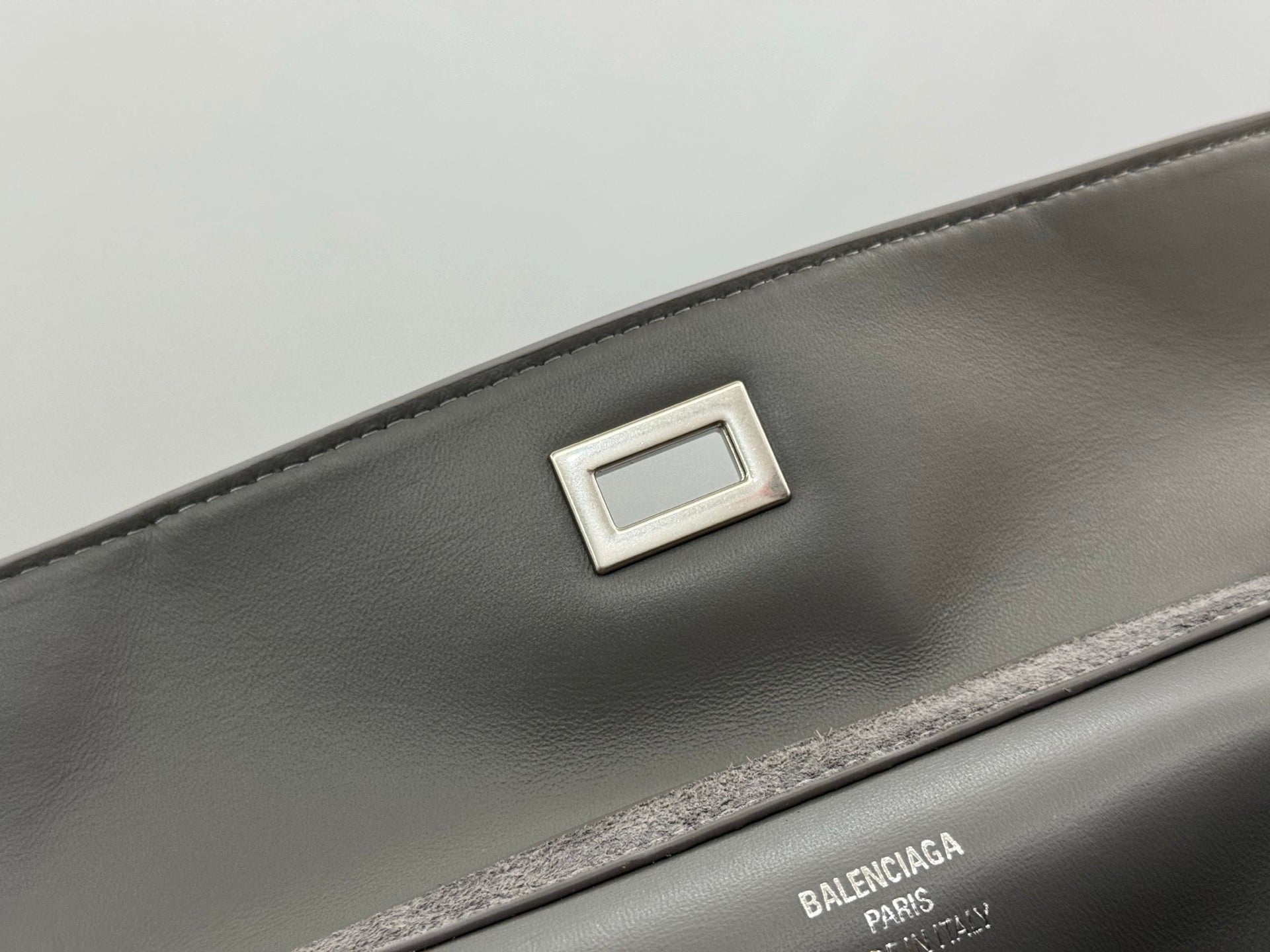 Balenciaga Small Bag 29 Gray Suede Sliver Hardware