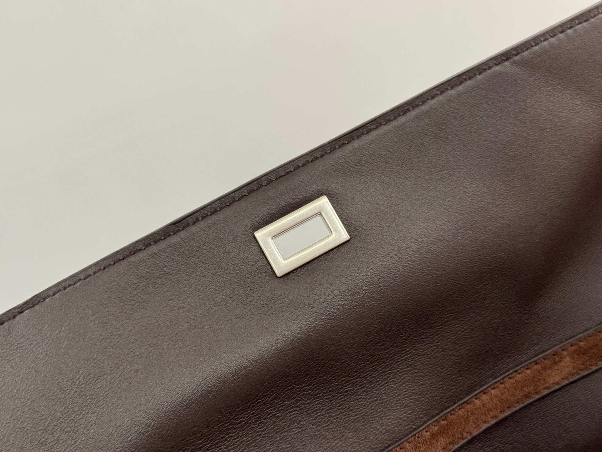 Balenciaga Large Rodeo Bag 40 Coffee Brown Suede Sliver Hardware