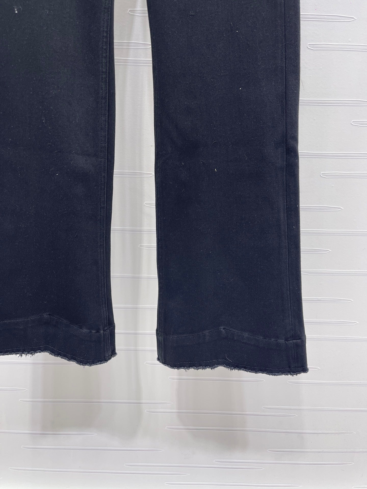 Chanel 2026 Slim-fit Flared Jeans Black Cotton 669869