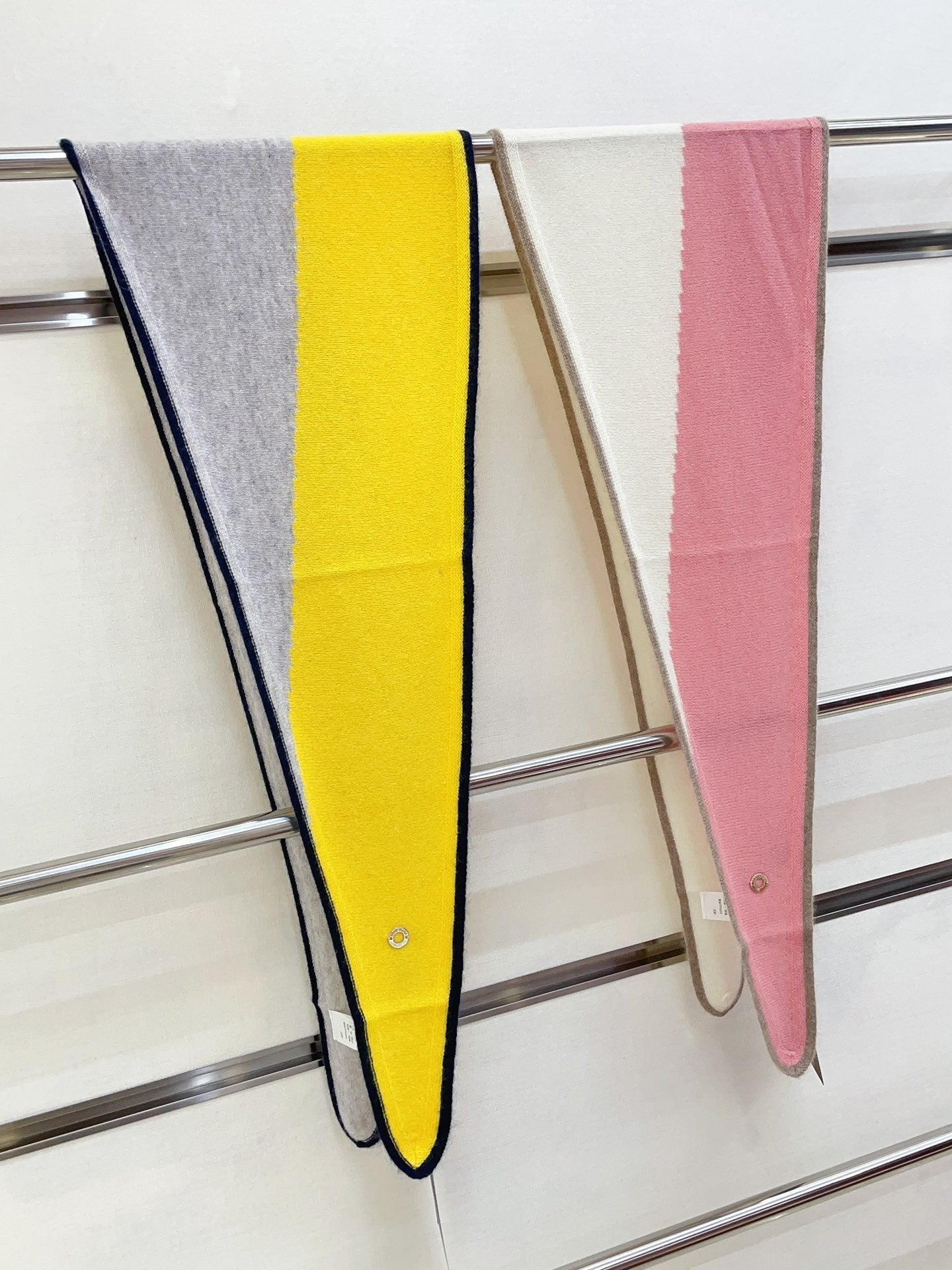 LP Yodo Scarf 150 CM In White Mix Pink Cashmere  130488