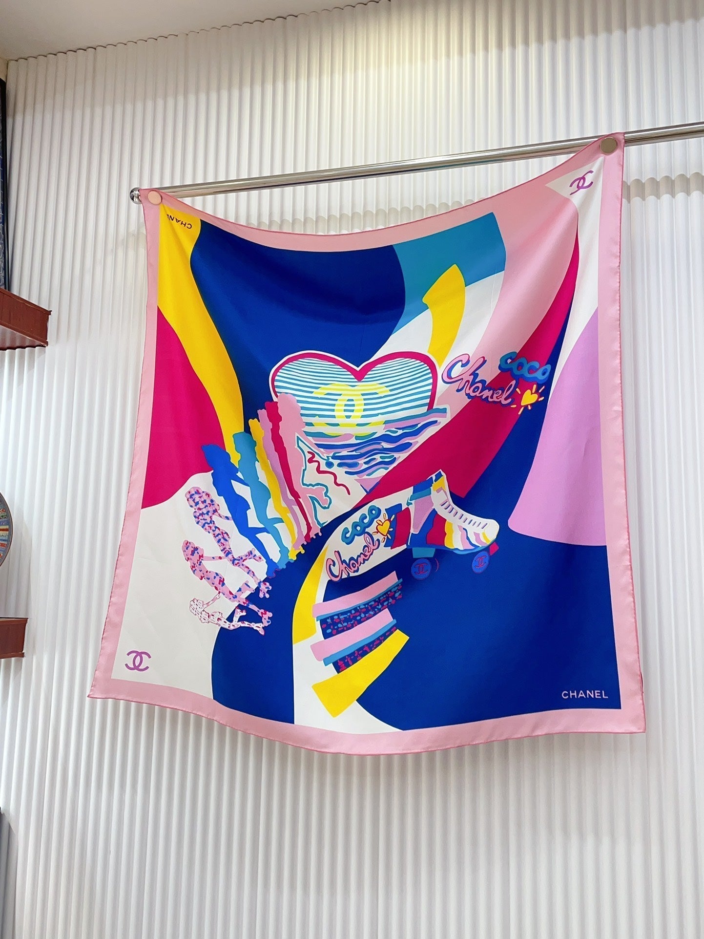 CC Square Scarf 90 CM In Colorful Silk Twill 196207