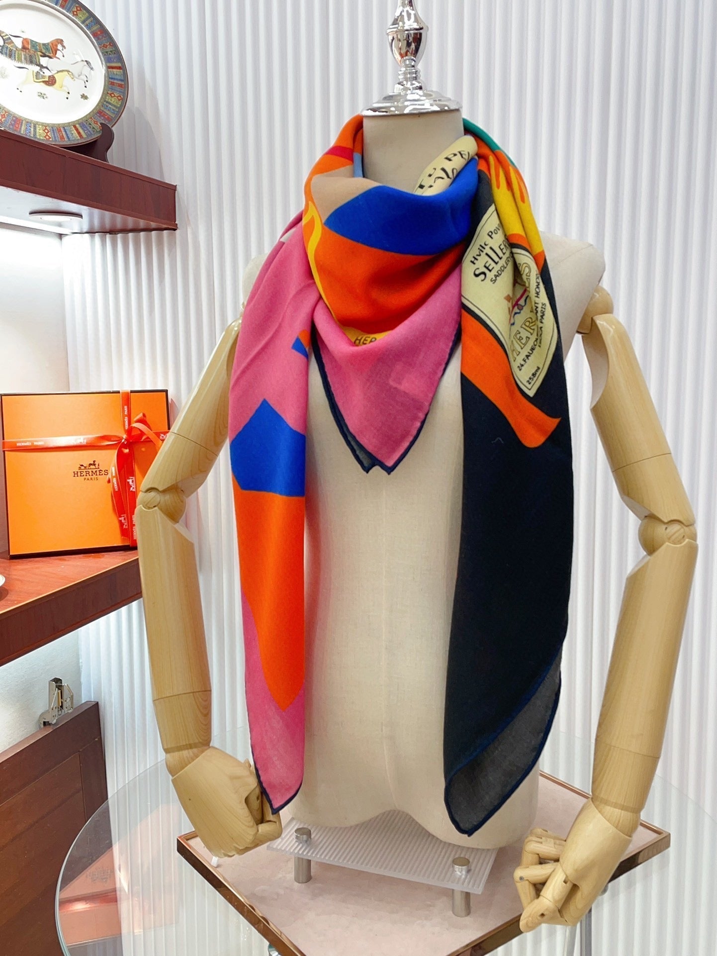 Is This a Love Story? Scarf 140 CM In Colorful Cashmere And Silk 217220