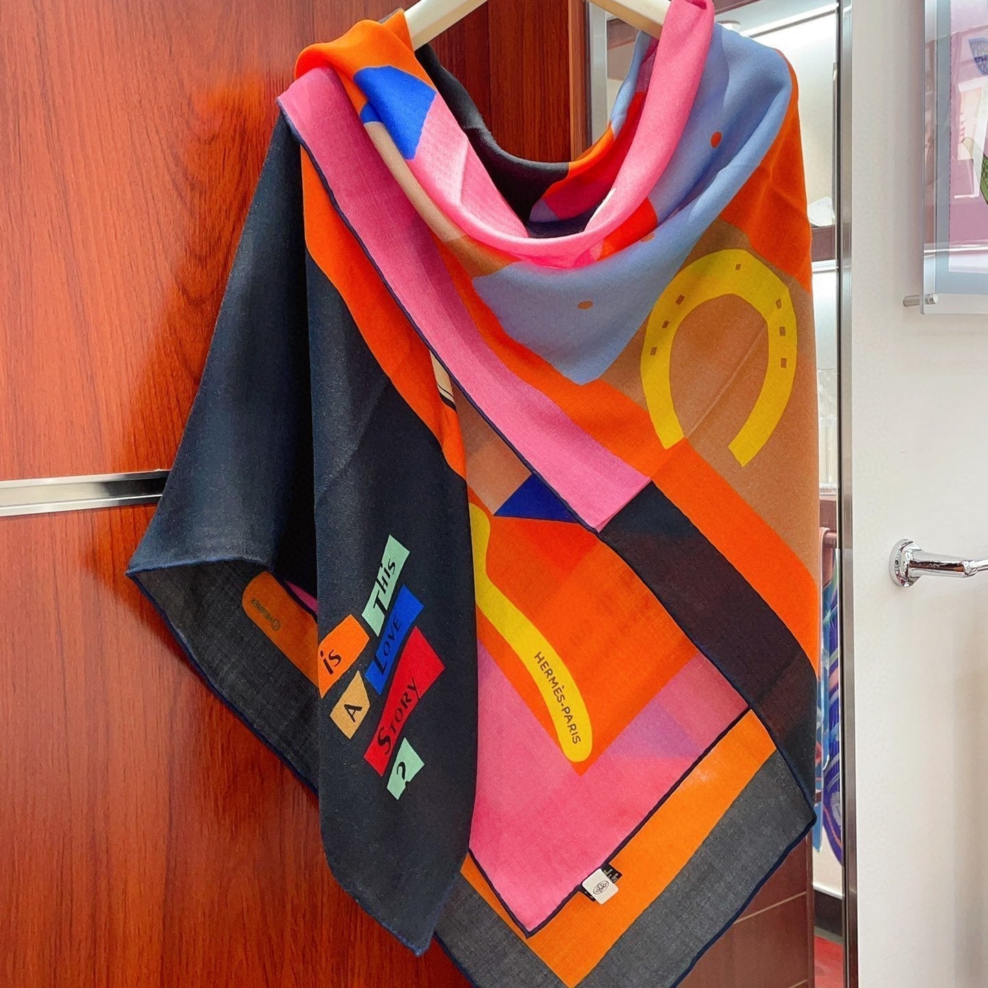 Is This a Love Story? Scarf 140 CM In Colorful Cashmere And Silk 217220