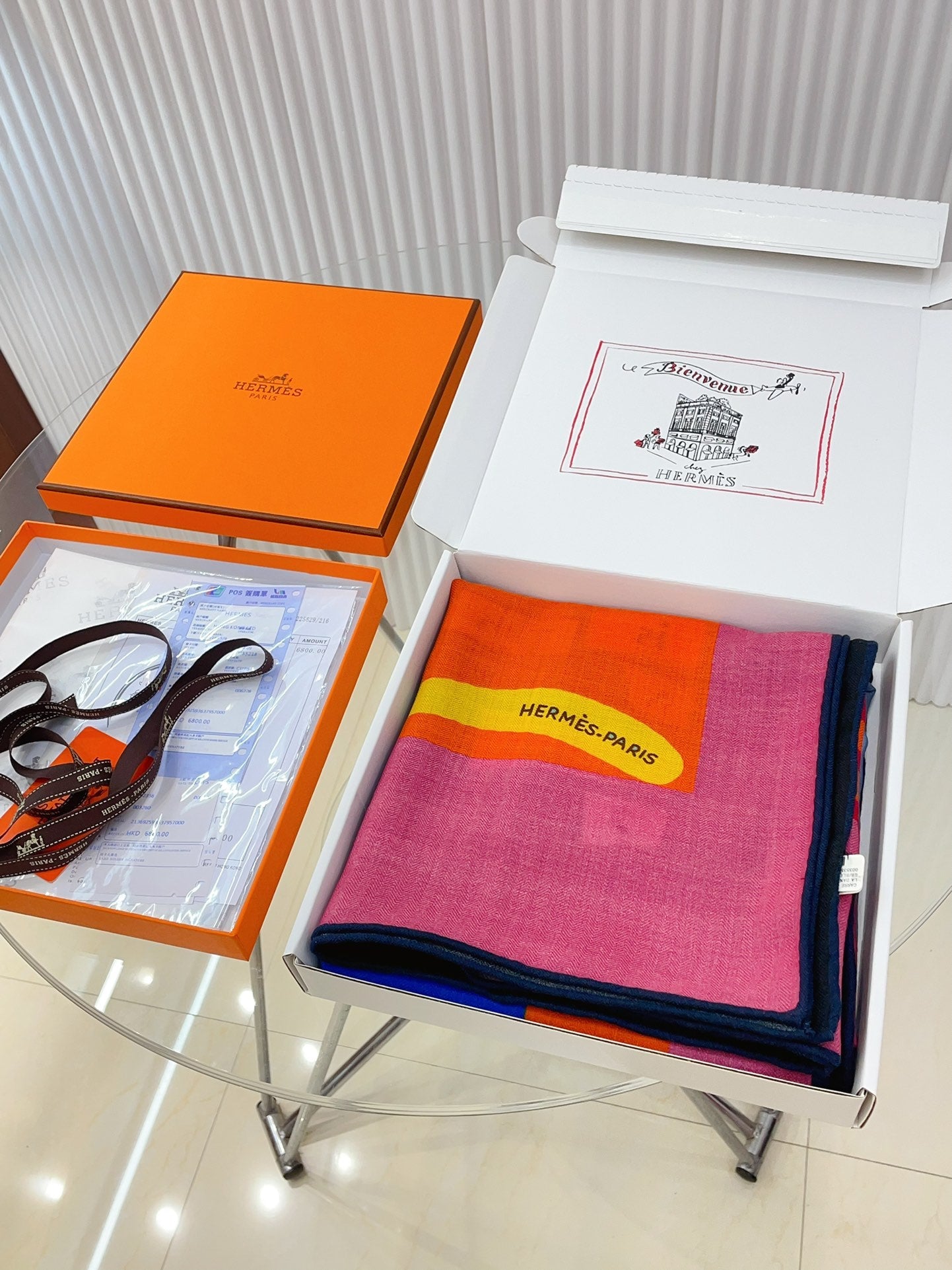 Is This a Love Story? Scarf 140 CM In Colorful Cashmere And Silk 217220