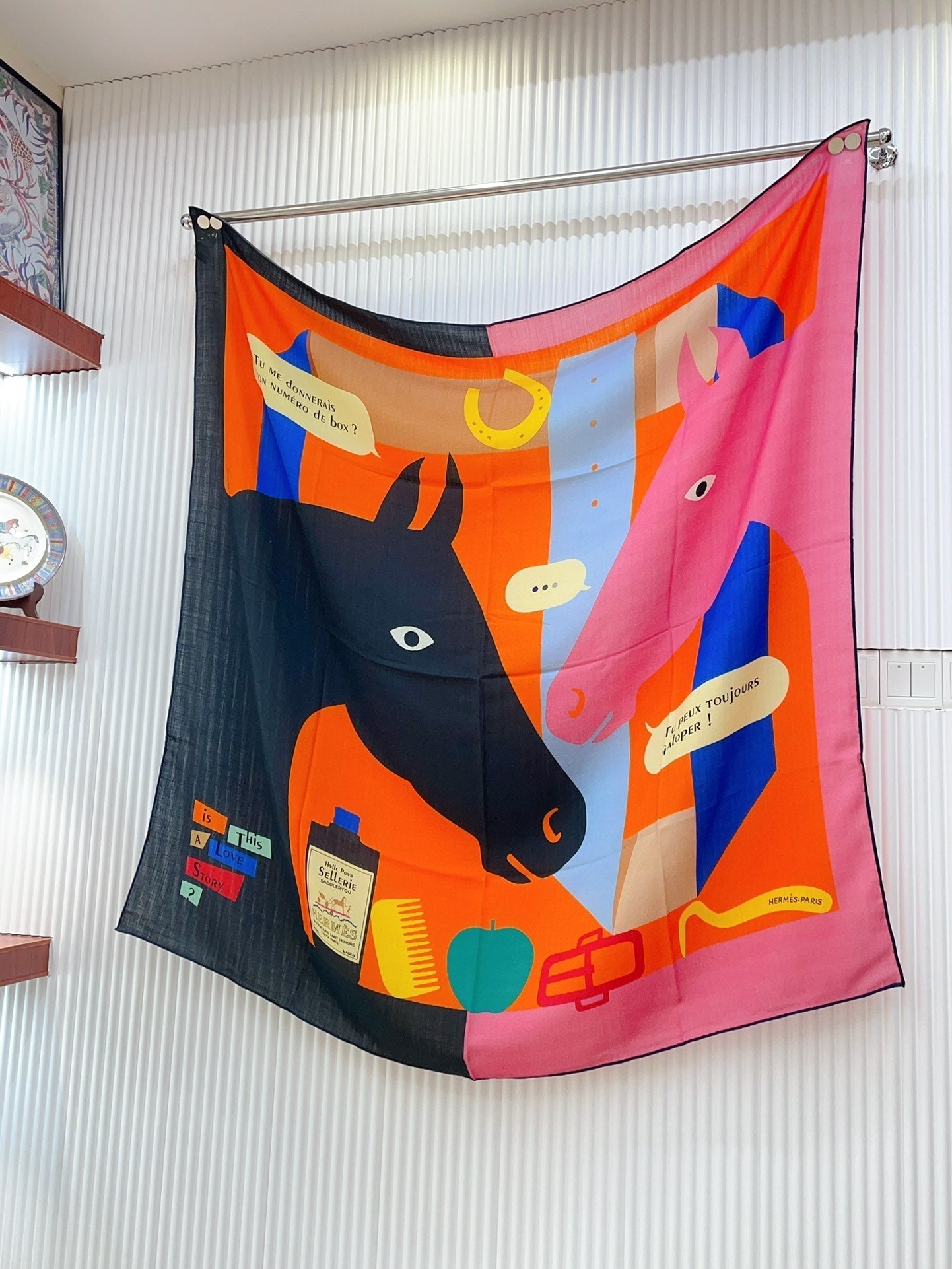 Is This a Love Story? Scarf 140 CM In Colorful Cashmere And Silk 217220