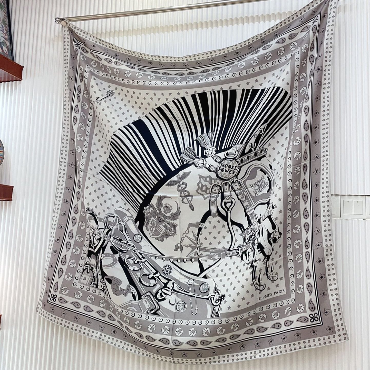 Cheval Punk Bandana Scarf 135 CM In Colorful Cashmere And Silk  304389