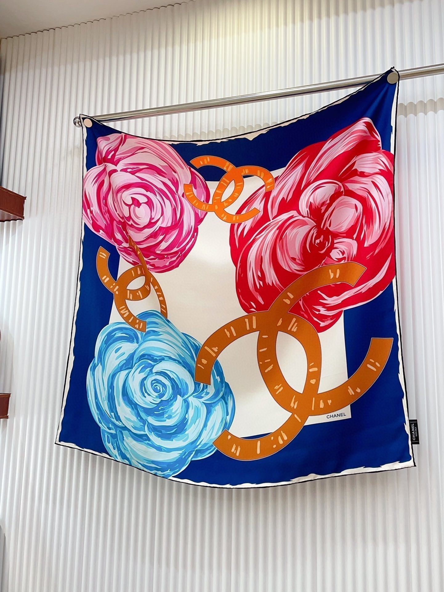 CC Square Scarf 90 CM In Colorful Silk Twill 327463