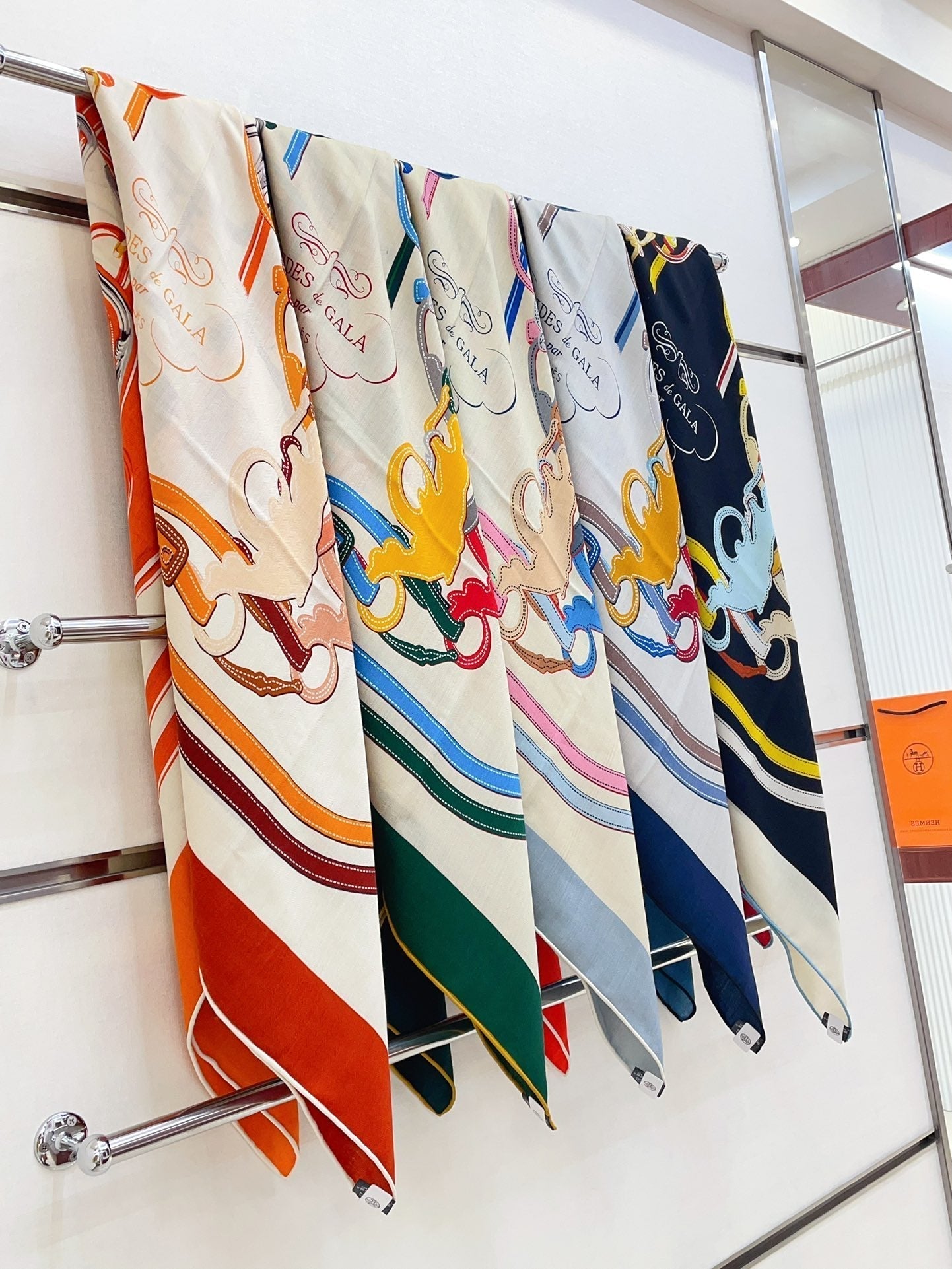 Brides De Gala Forever Scarf 140 CM In Colorful Cashmere And Silk 337143