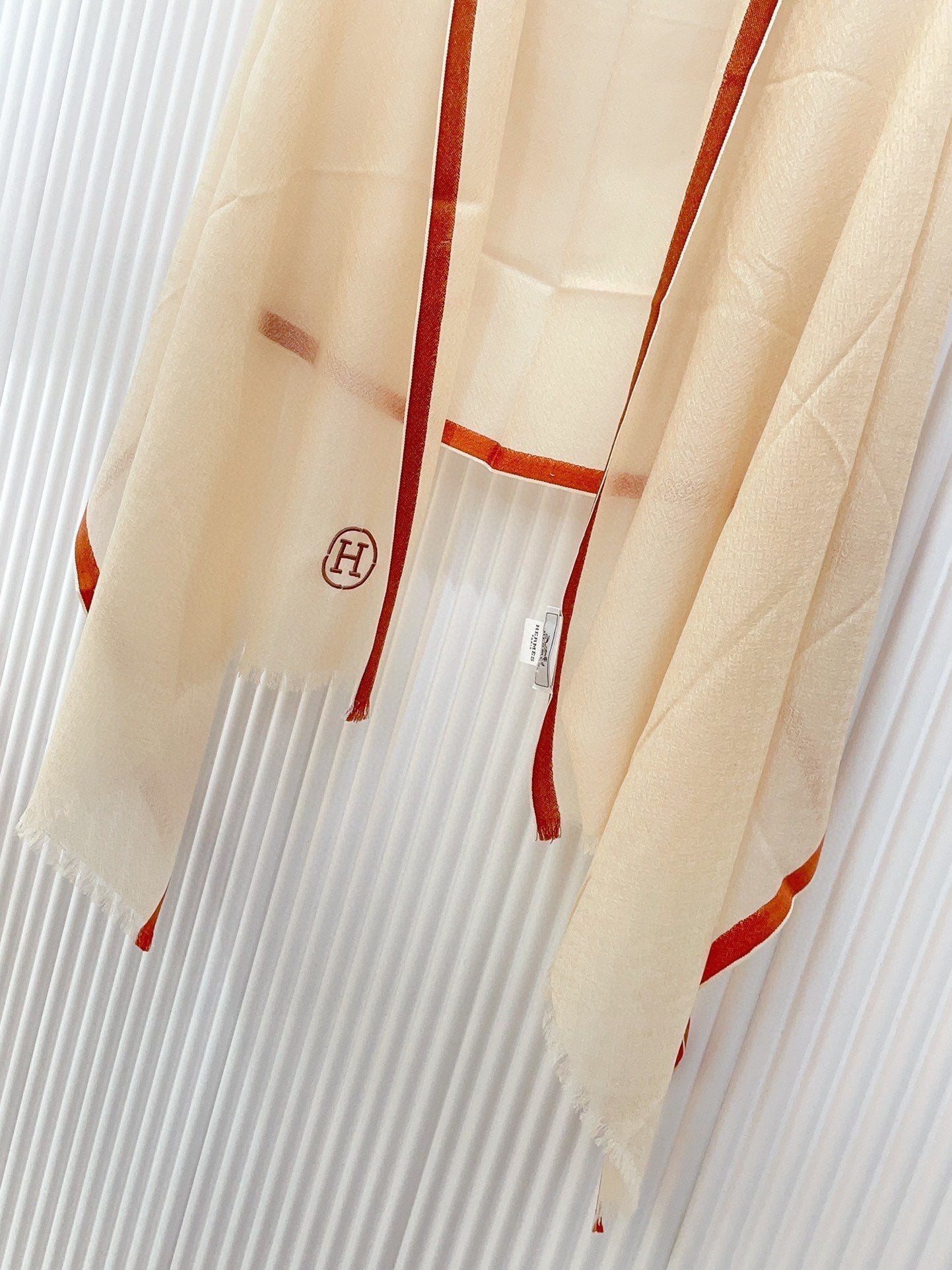 SCARF 180 CM IN BEIGE BISQUE CASHMERE 388145