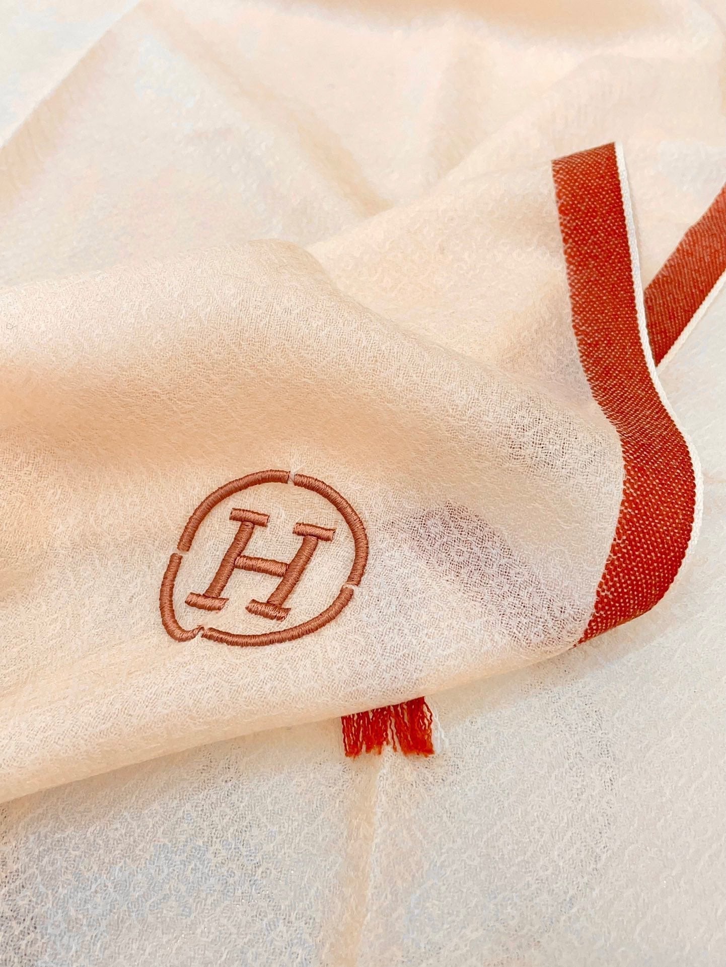 SCARF 180 CM IN BEIGE BISQUE CASHMERE 388145