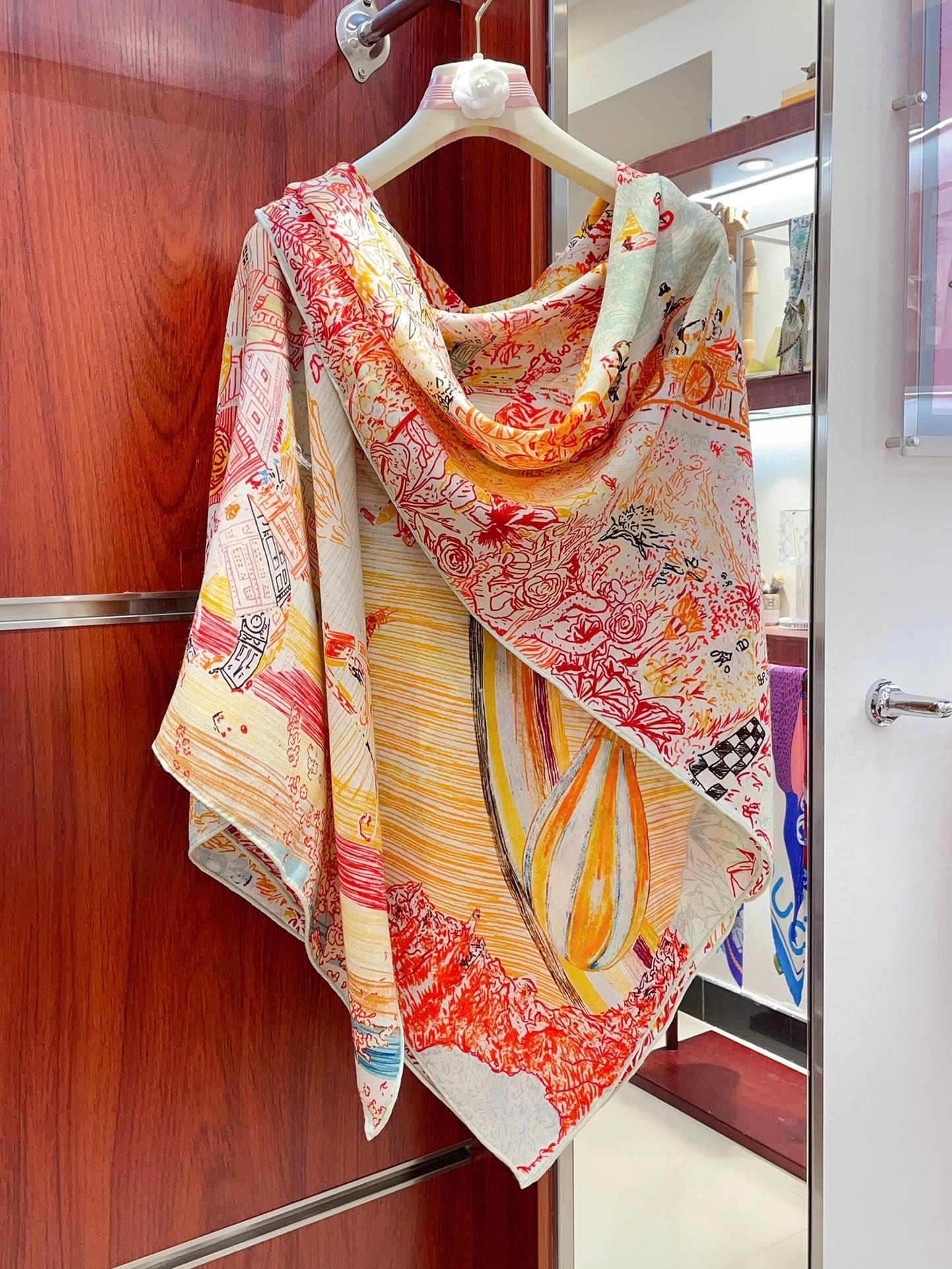 SCARF 140 CM COLORFUL 389996