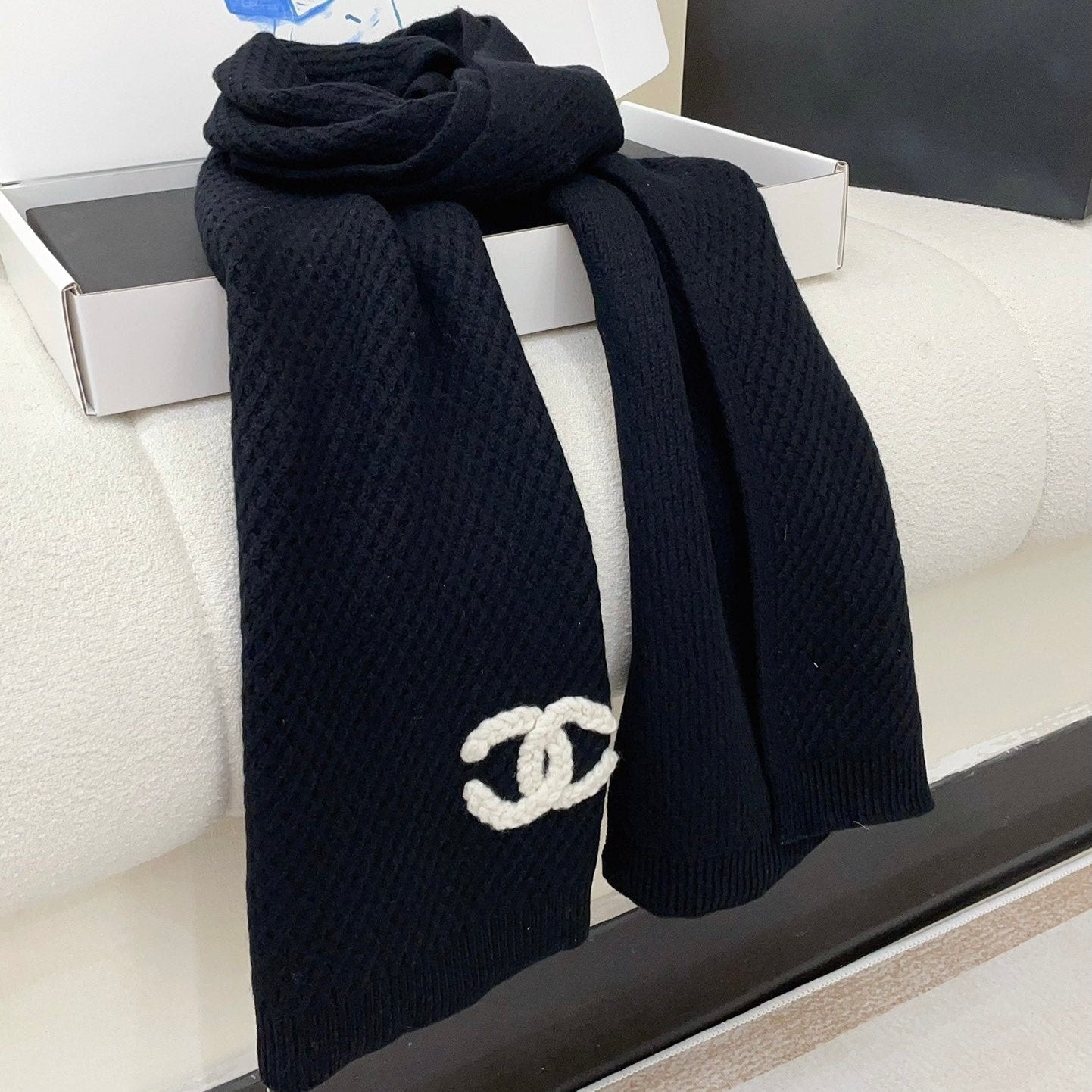CC Scarf 190 CM In Black Cashmere 393184