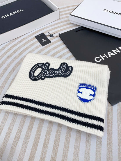 CC Scarf 180 CM In White Cashmere 405080