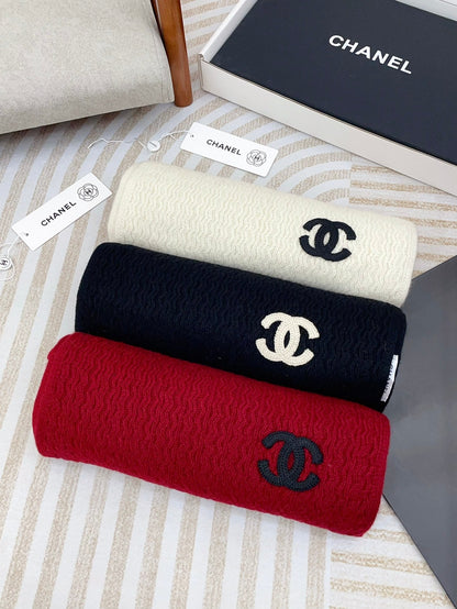 CC Scarf 180 CM In White Wool 413760