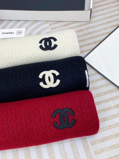 CC Scarf 180 CM In White Wool 413760