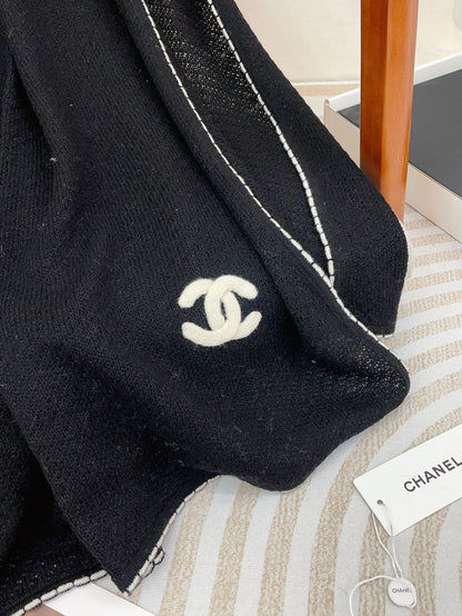 CC Scarf 190 CM In Black Cashmere 419816