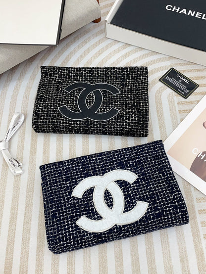 CC Scarf 190 CM In Charcoal Blue Mix White Cashmere  421408