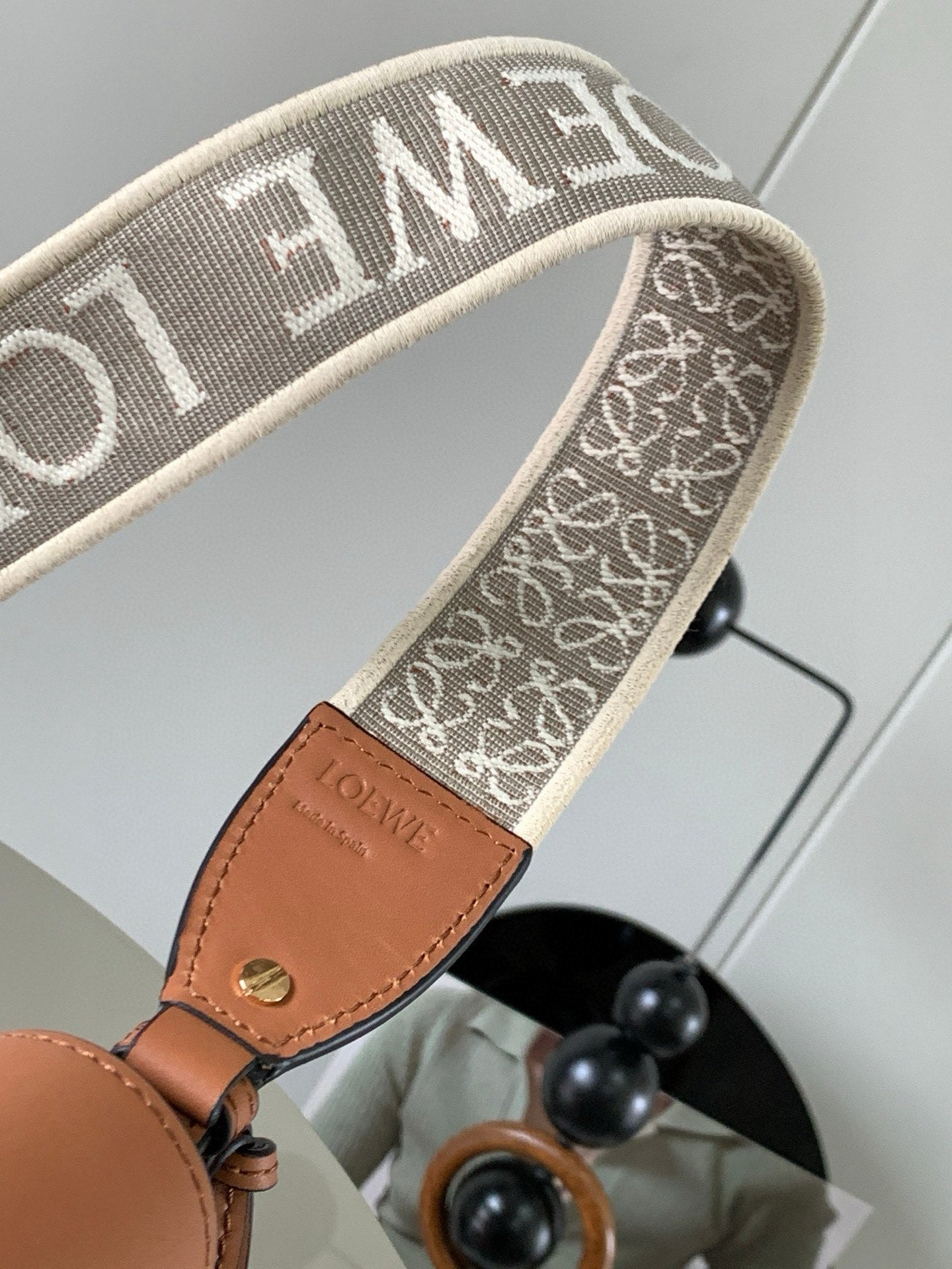 Loewe Saddle Bag 21 Brown Leather 280446