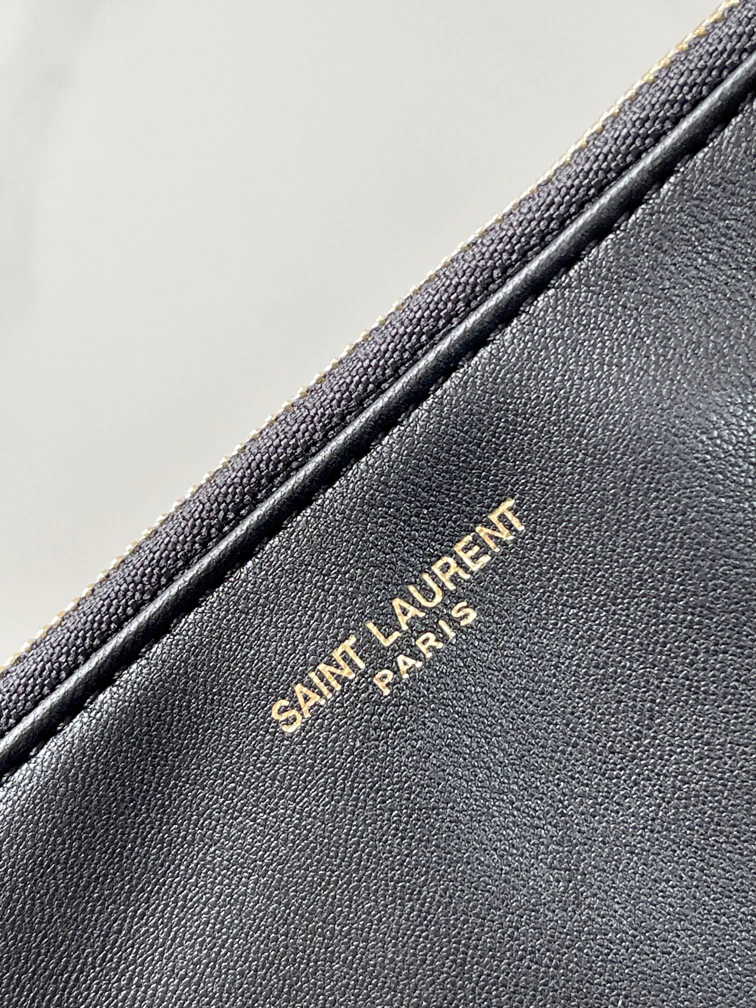 YSL 2026 Saint Laurent Puffer Tote Bag 33cm Black Calfskin