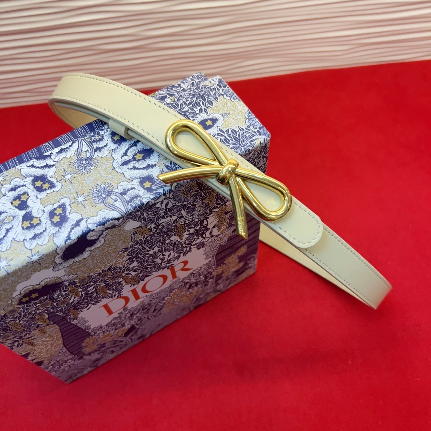 Dior 2026 Le Nœud de Dior Belt 2.0cm Smooth Calfskin