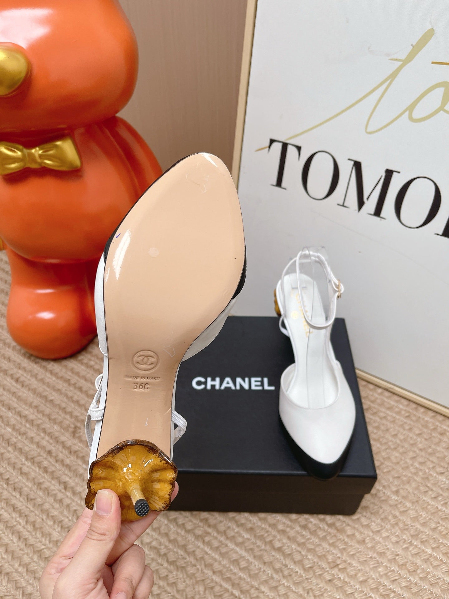 Chanel 2026 Mushroom-heeled Slingback 70mm Lambskin 855283