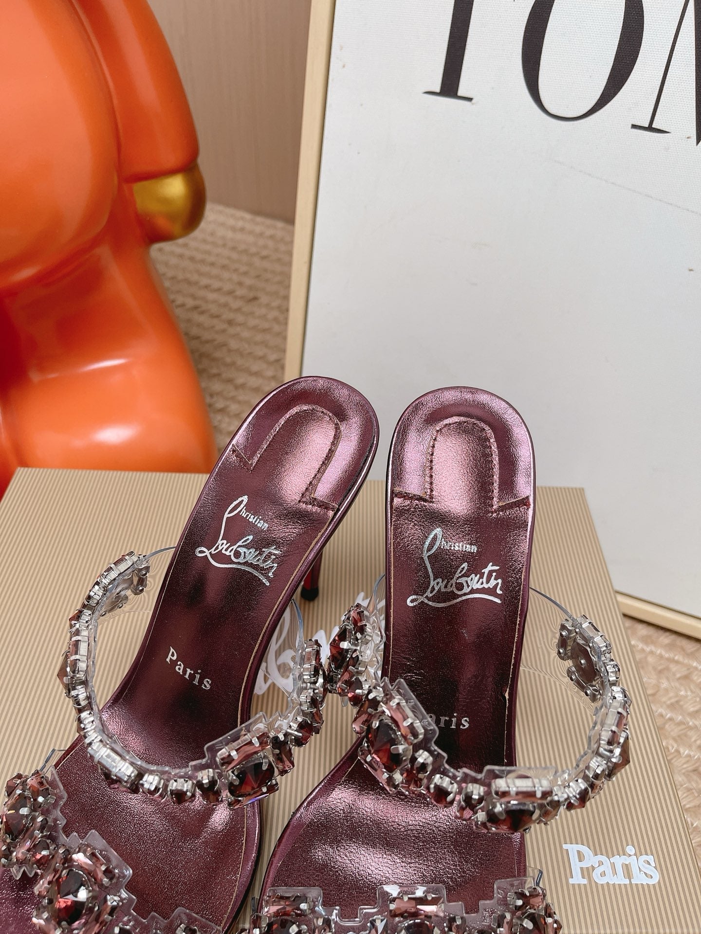 Christian Louboutin Just Jewel Strass Mules 855235