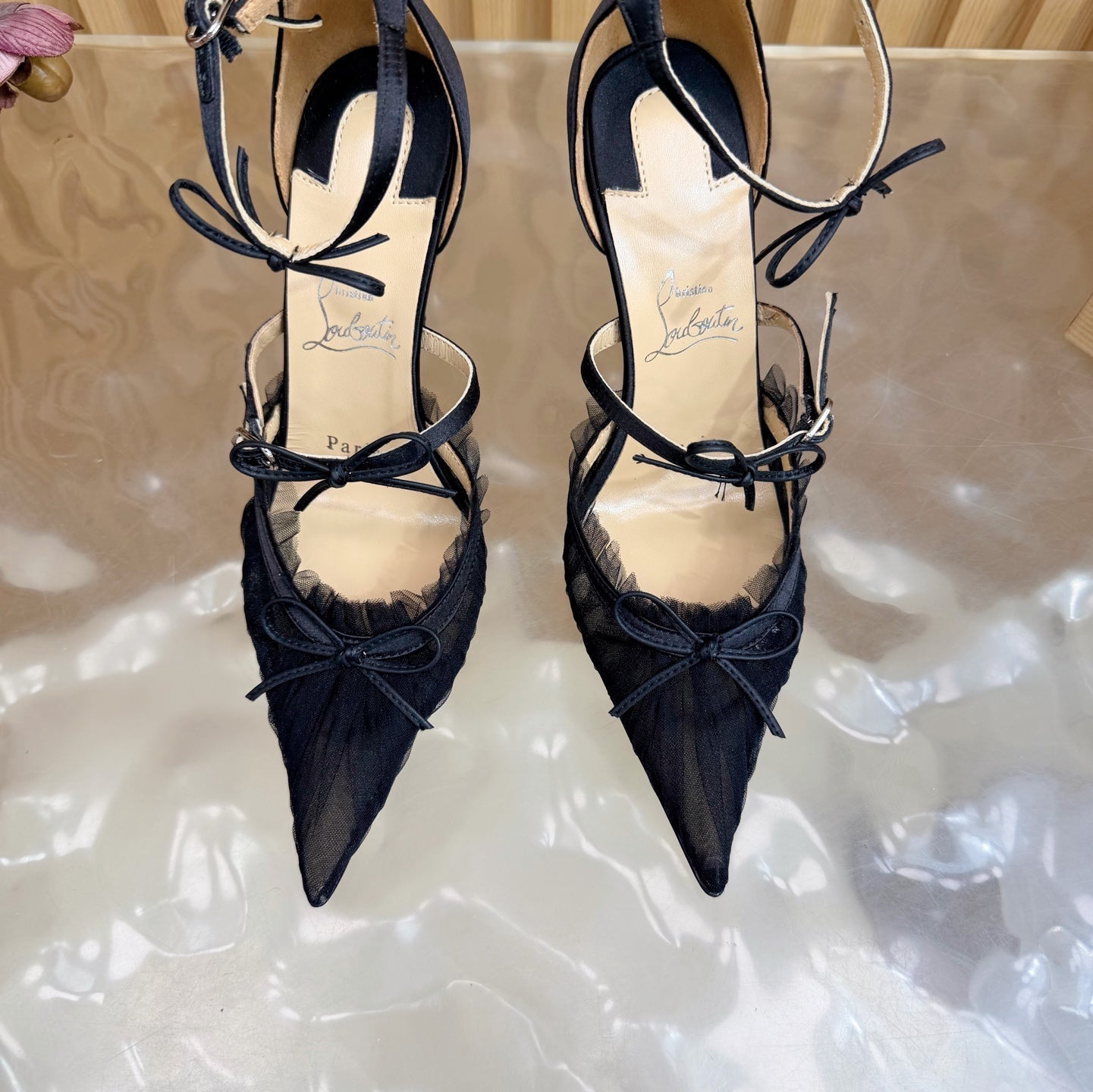 Christian Louboutin 2026 Travalata 85MM Tutulle Pumps Mesh Satin 698234