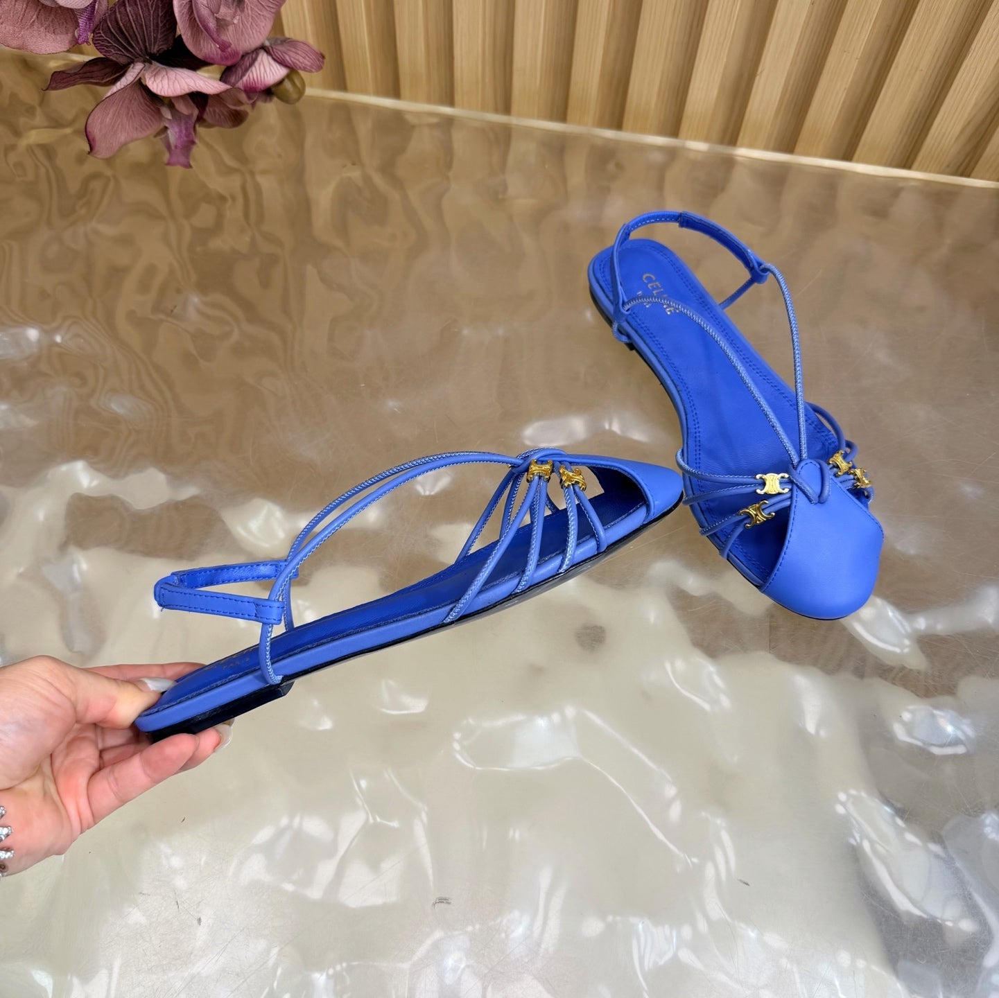 Celine 2026 Arc de Triomphe Cocktail Sandal Calfskin 228222