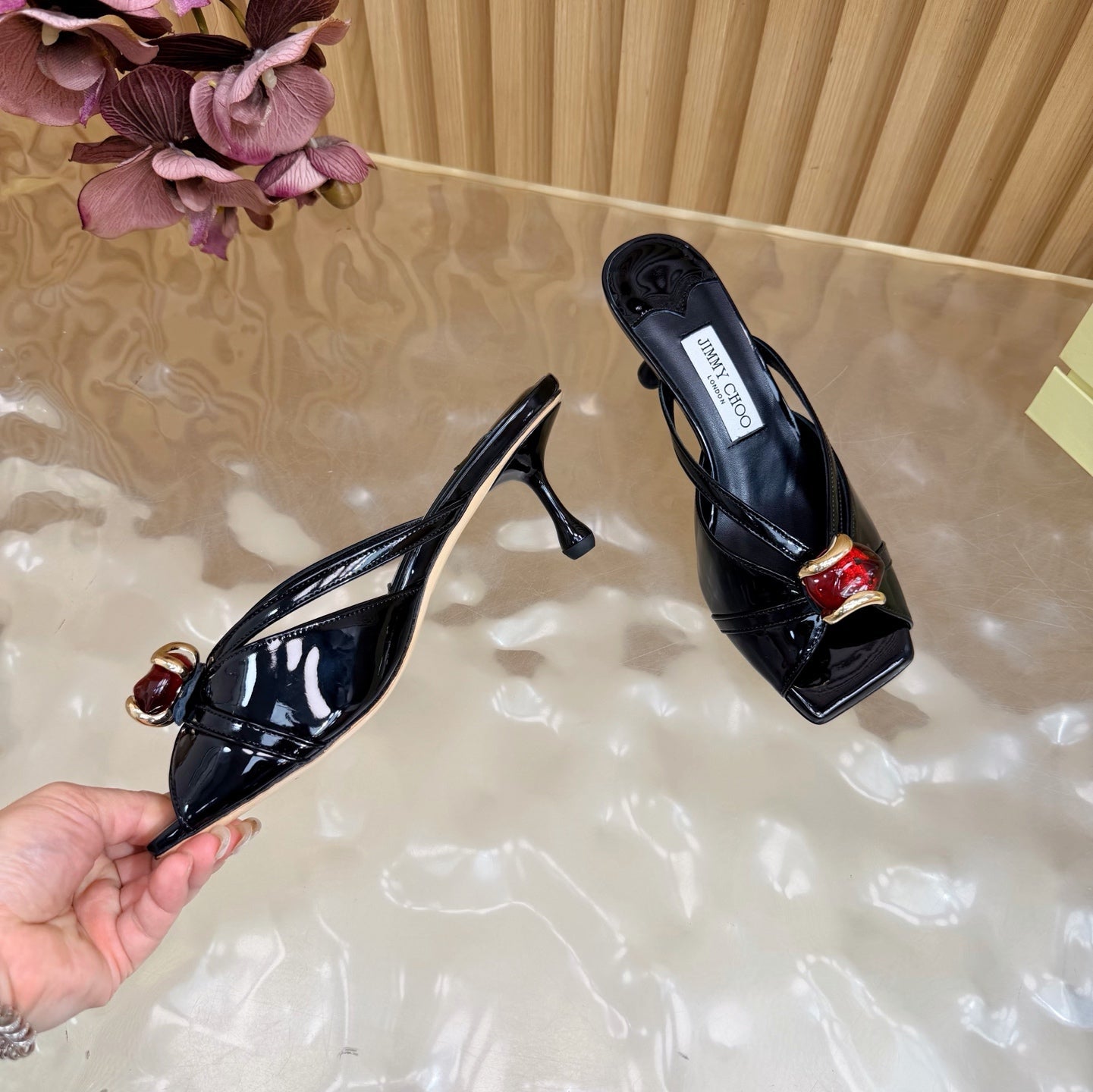 Jimmy Choo 2026 Brigitte Sandals Patent Leather 949774