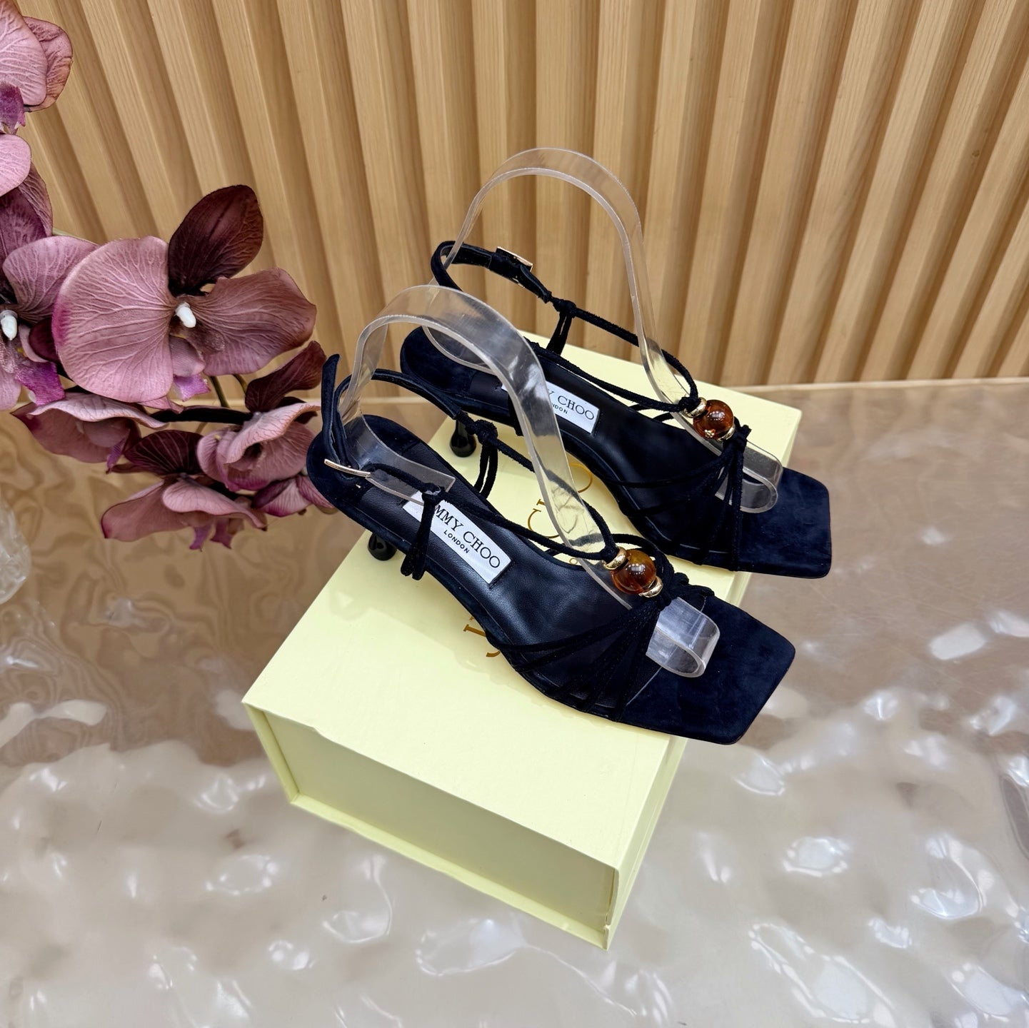 Jimmy Choo 2026 Lova Sandals Suede With Beads 949796