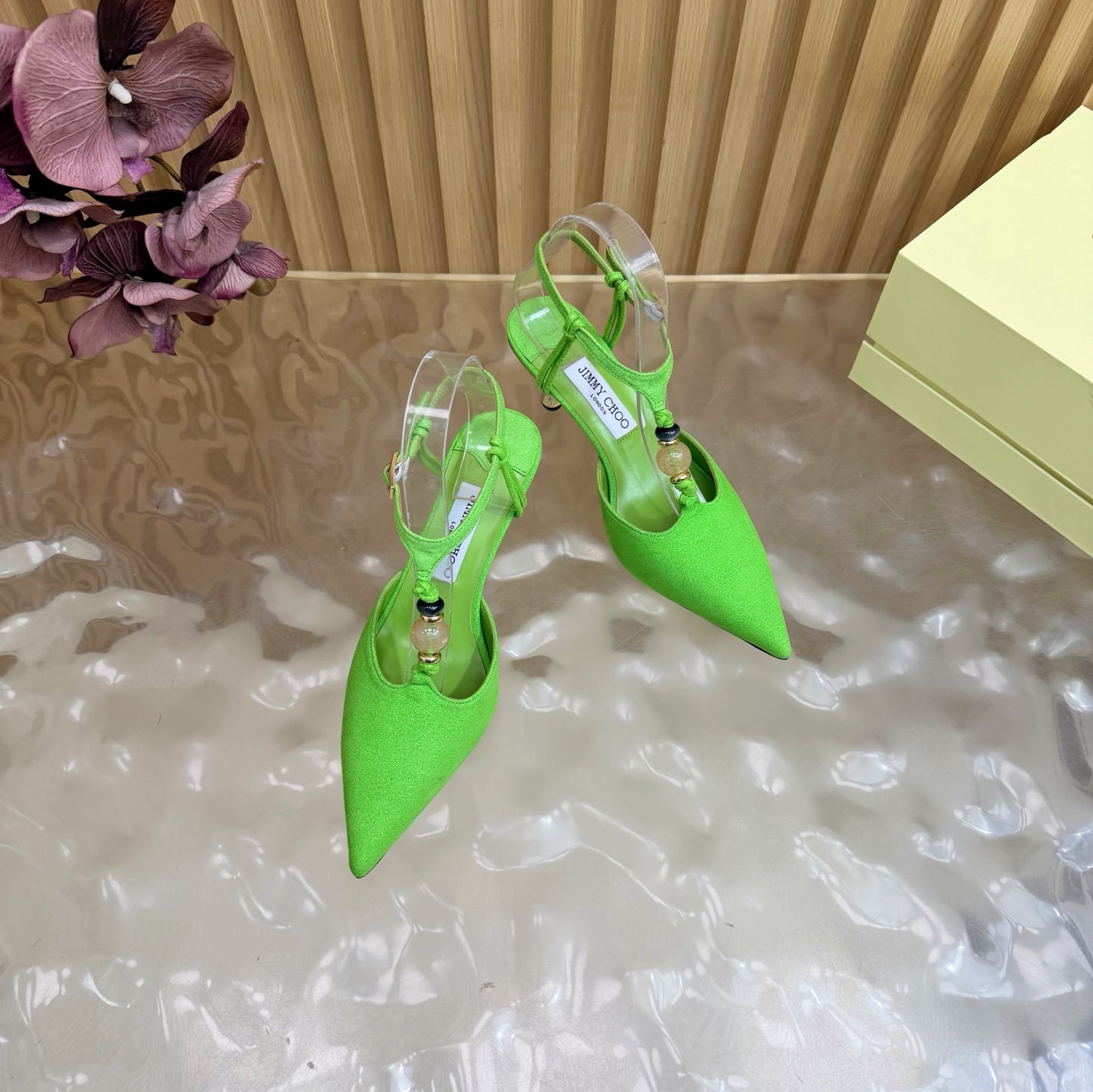 Jimmy Choo 2026 Lauri Slingback 65mm Suede Leather 949800